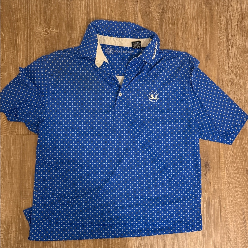 Blue Polka Dot Men's Shirt